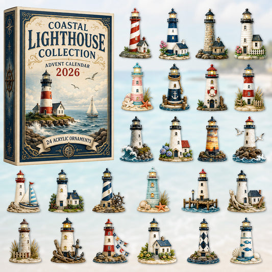 Coastal Lighthouse Advent Calendar 2026 - 24-Day Festive Countdown