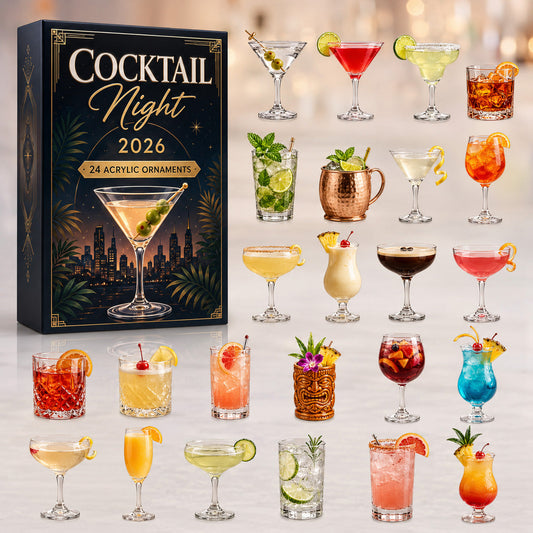 Cocktail Night Advent Calendar 2026 - 24-Day Festive Countdown