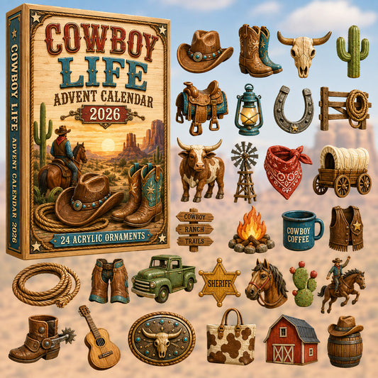 Cowboy Life Advent Calendar 2026 - 24-Day Festive Countdown