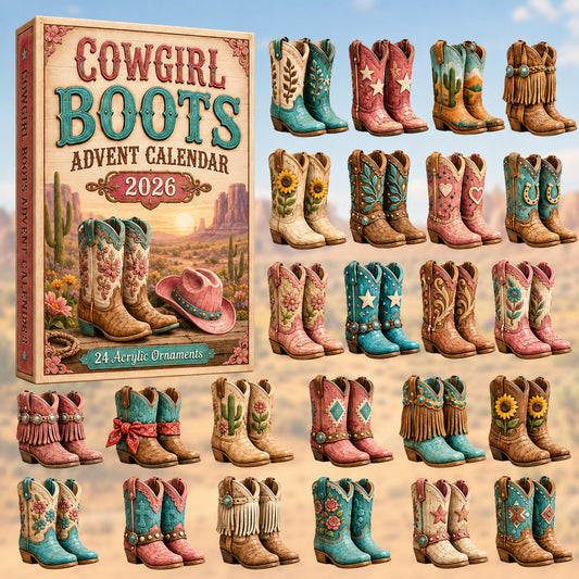 Cowgirl Boots Advent Calendar 2026 - 24-Day Festive Countdown