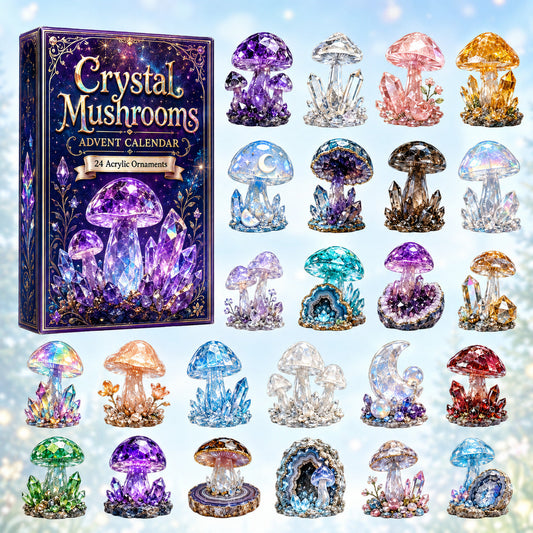 Crystal Mushrooms Advent Calendar 2026 - 24-Day Festive Countdown