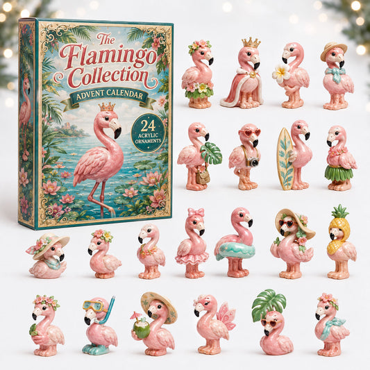 Cute Flamingo Advent Calendar 2026 - 24-Day Festive Countdown