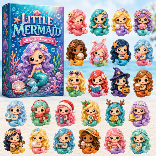 Cute Mermaids Collection Advent Calendar 2026 - 24-Day Festive Countdown