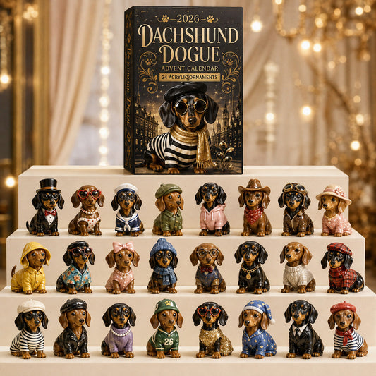 Dachshund Dogue Advent Calendar 2026 - 24-Day Festive Countdown