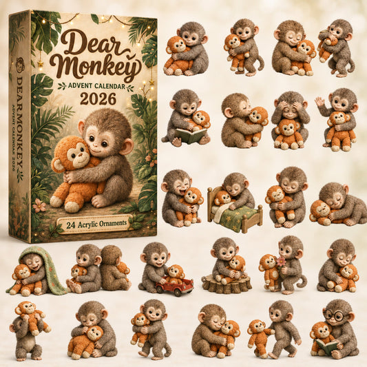 Dear Monkey Advent Calendar 2026 - 24-Day Festive Countdown