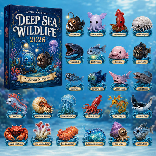Deep Sea Wildlife Advent Calendar 2026 - 24-Day Festive Countdown