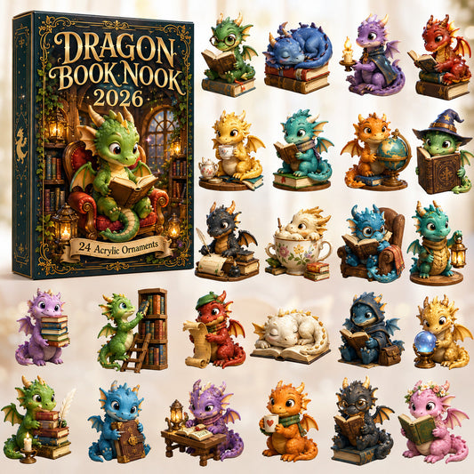 Dragon Book Nook Advent Calendar 2026 - 24-Day Festive Countdown