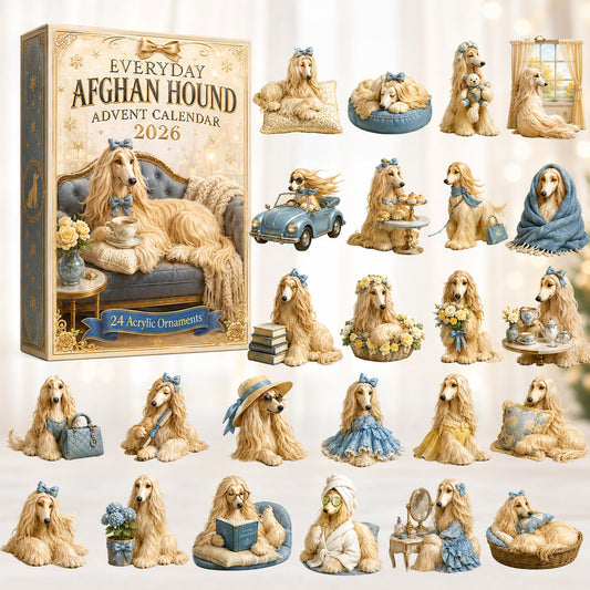 Everyday Afghan Hound Advent Calendar 2026 - 24-Day Festive Countdown