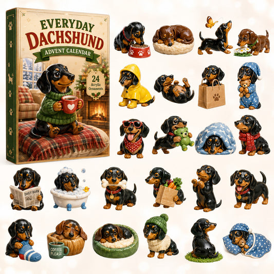 Everyday Dachshund Advent Calendar 2026 - 24-Day Festive Countdown