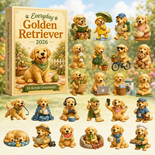Everyday Golden Retriever Advent Calendar 2026 - 24-Day Festive Countdown