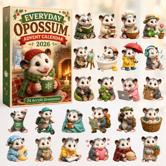 Everyday Opossum Advent Calendar 2026 - 24-Day Festive Countdown