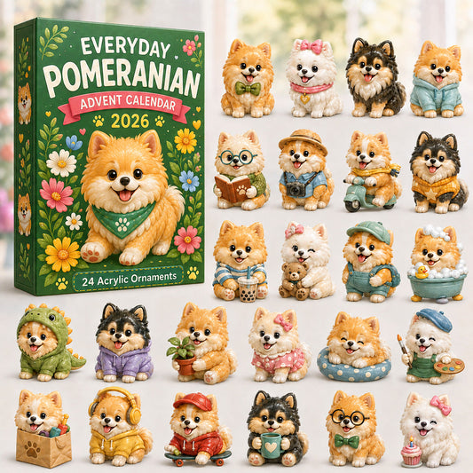 Everyday Pomeranian Advent Calendar 2026 - 24-Day Festive Countdown