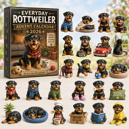 Everyday Rottweiler Advent Calendar 2026 - 24-Day Festive Countdown