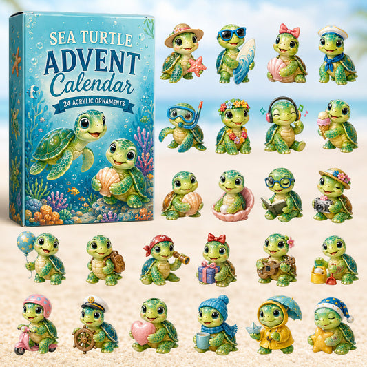 Everyday Sea Turtle Advent Calendar 2026 - 24-Day Festive Countdown