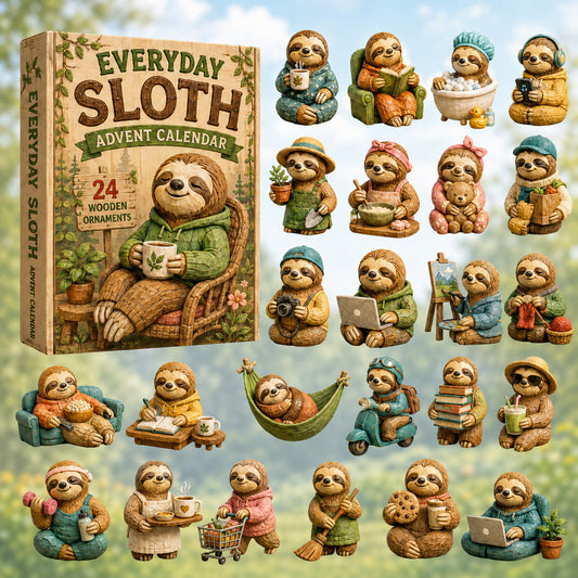 Everyday Sloth Advent Calendar 2026 - 24-Day Festive Countdown