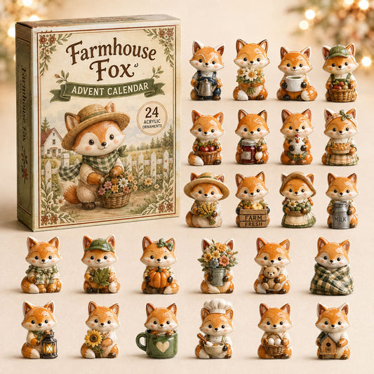 Farmhouse Fox Advent Calendar 2026 - 24-Day Festive Countdown
