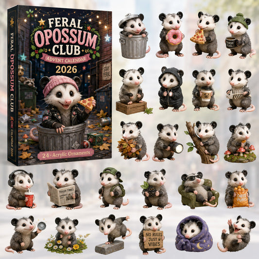 Feral Opossum Club Advent Calendar 2026 - 24-Day Festive Countdown