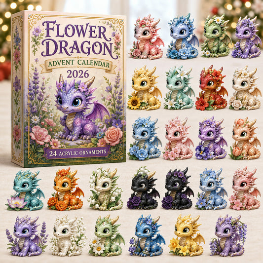 Flower Dragon Advent Calendar 2026 - 24-Day Festive Countdown