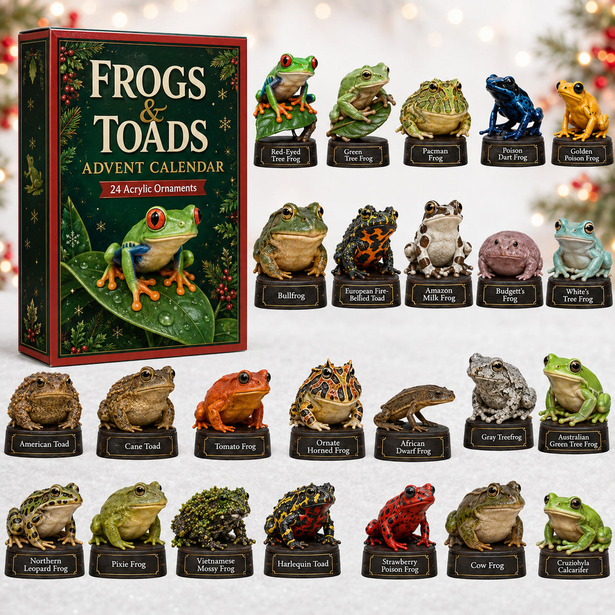 Frogs & Toads Advent Calendar 2026 - 24-Day Festive Countdown