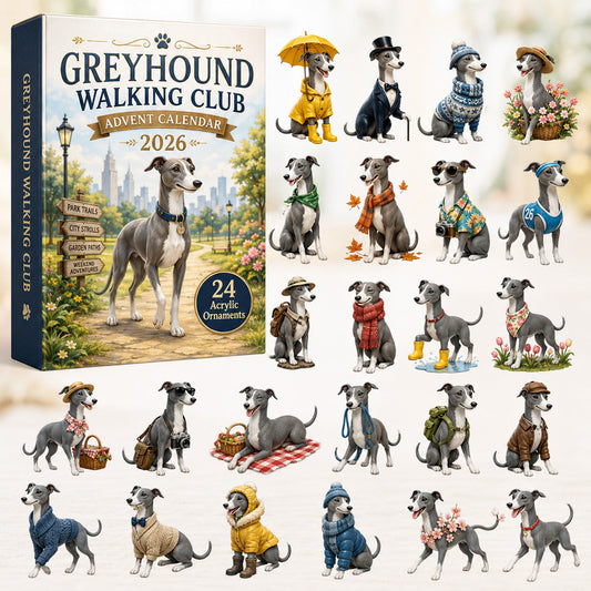 Greyhound Walking Club Advent Calendar 2026 - 24-Day Festive Countdown