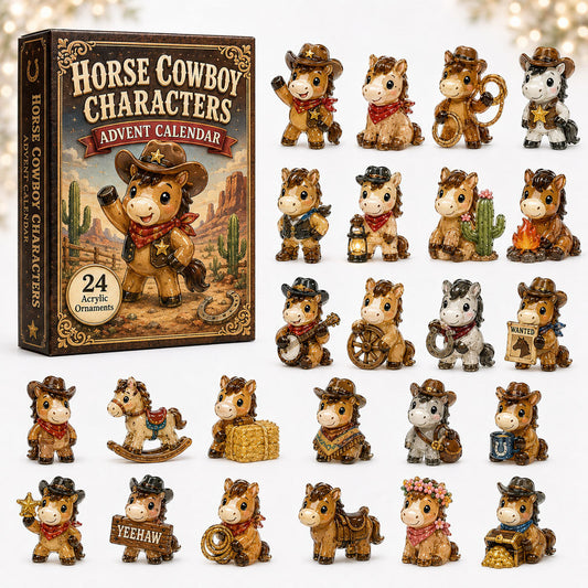 Horse Cowboy Advent Calendar 2026 - 24-Day Festive Countdown