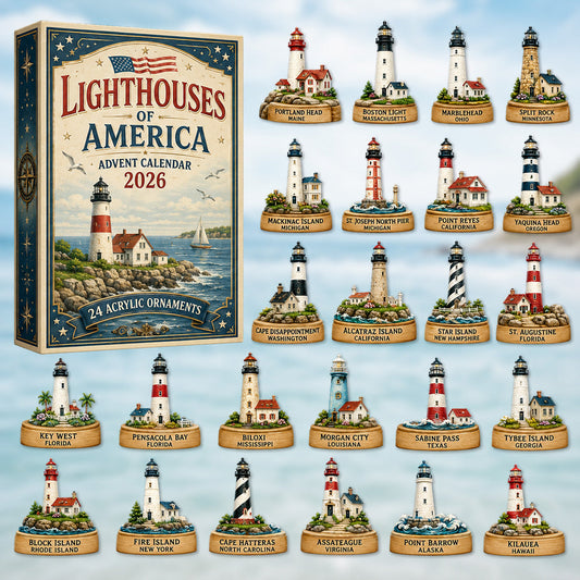 Lighthouses of America Advent Calendar 2026 - 24-Day Festive Countdown