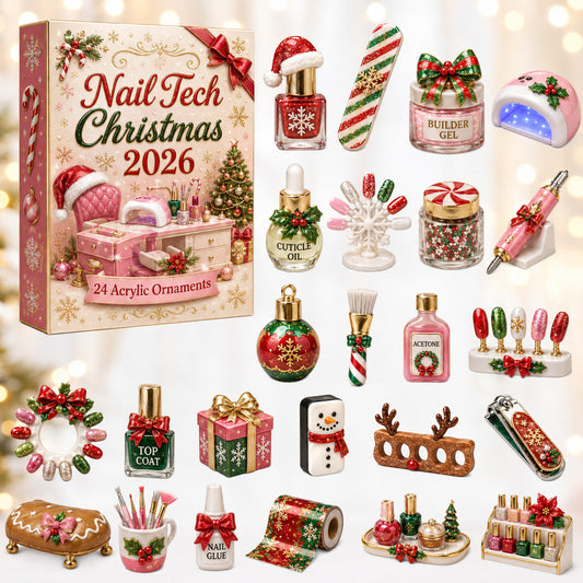 Nail Tech Christmas Advent Calendar 2026 - 24-Day Festive Countdown