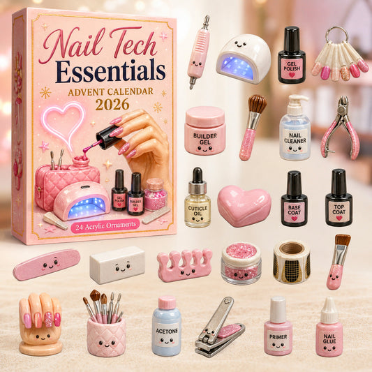Nail Tech Essentials Advent Calendar 2026 - 24-Day Festive Countdown
