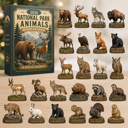 National Park Animals Advent Calendar 2026 - 24-Day Festive Countdown
