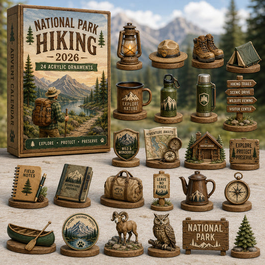 National Park Hiking Advent Calendar 2026 - 24-Day Festive Countdown