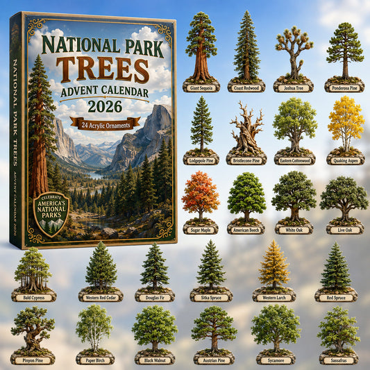 National Park Trees Advent Calendar 2026 - 24-Day Festive Countdown