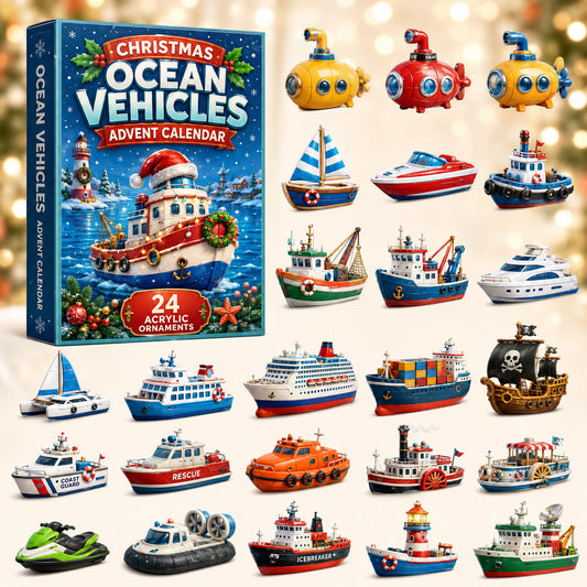 Ocean Vehicles Advent Calendar 2026 - 24-Day Festive Countdown