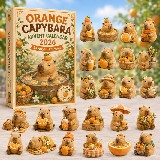 Orange Capybara Advent Calendar 2026 - 24-Day Festive Countdown