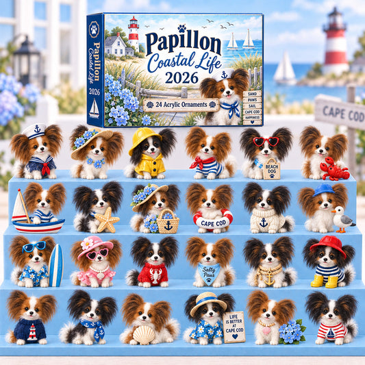 Papillon Coastal Life Advent Calendar 2026 - 24-Day Festive Countdown