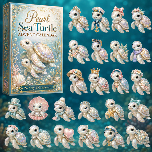Pearl Baby Turtle Advent Calendar 2026 - 24-Day Festive Countdown