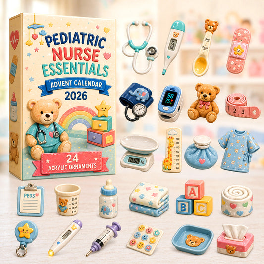 Pediatric Nurse Essentials Advent Calendar 2026 - 24-Day Festive Countdown