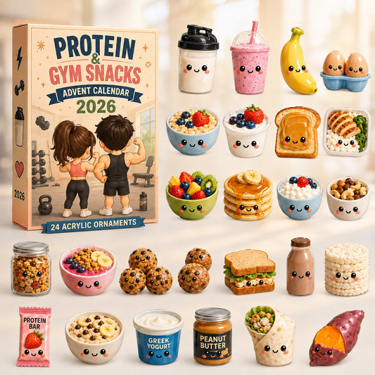 Protein & Gym Snacks Advent Calendar 2026 - 24-Day Festive Countdown