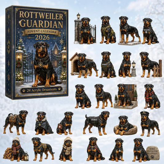Rottweiler Guardian Advent Calendar 2026 - 24-Day Festive Countdown