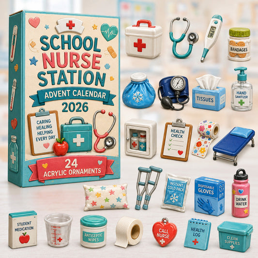School Nurse Station Advent Calendar 2026 - 24-Day Festive Countdown