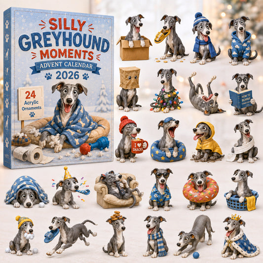 Silly Greyhound Moments Advent Calendar 2026 - 24-Day Festive Countdown