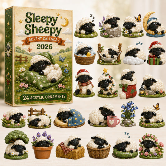 Sleepy Sheepy Advent Calendar 2026 - 24-Day Festive Countdown