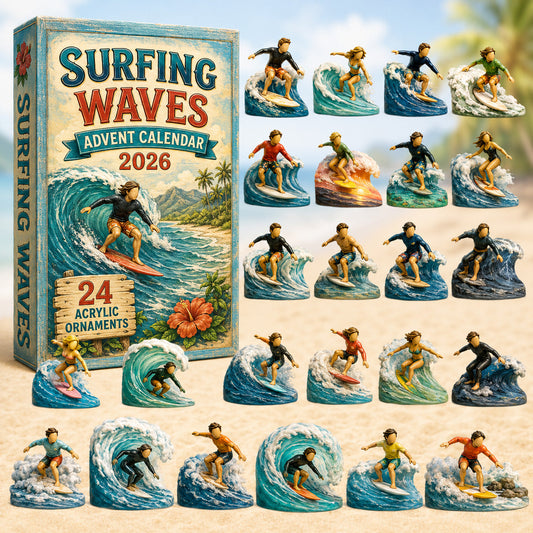 Surfing Waves Advent Calendar 2026 - 24-Day Festive Countdown