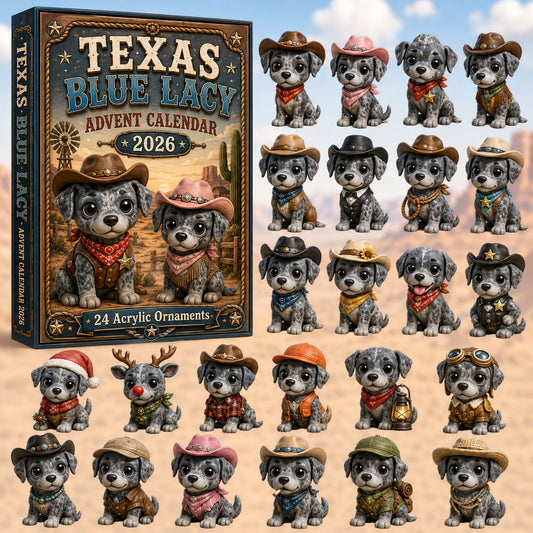 Texas Blue Lacy Citizens Advent Calendar 2026 - 24-Day Festive Countdown