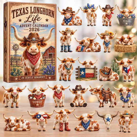 Texas Longhorn Life Advent Calendar 2026 - 24-Day Festive Countdown