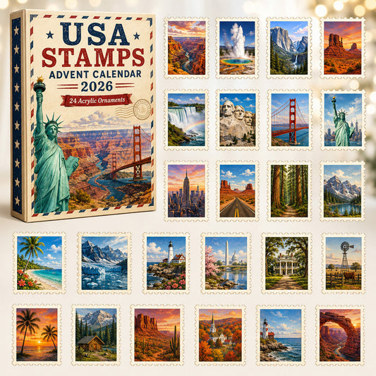 The USA Stamps Advent Calendar 2026 - 24-Day Festive Countdown