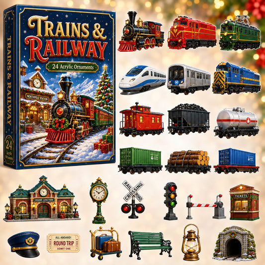 Trains & Railway Advent Calendar 2026 - 24-Day Festive Countdown