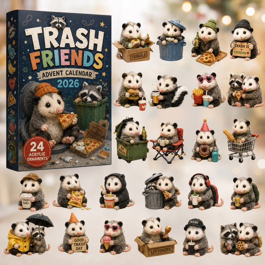 Trash Friends Advent Calendar 2026 - 24-Day Festive Countdown