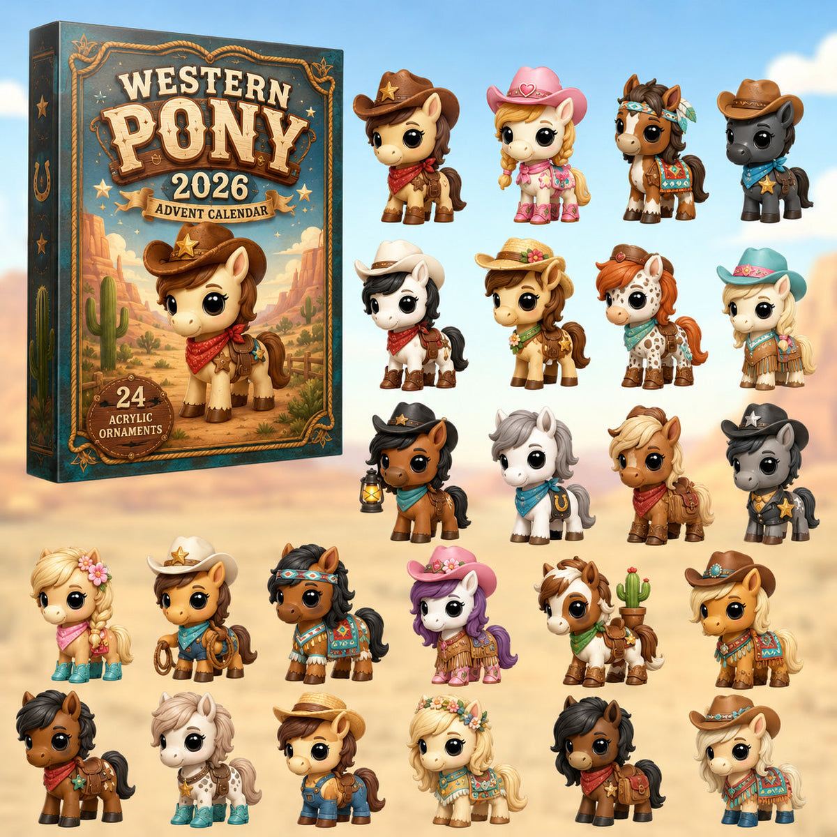 Western Pony Advent Calendar 2026 - 24-Day Festive Countdown