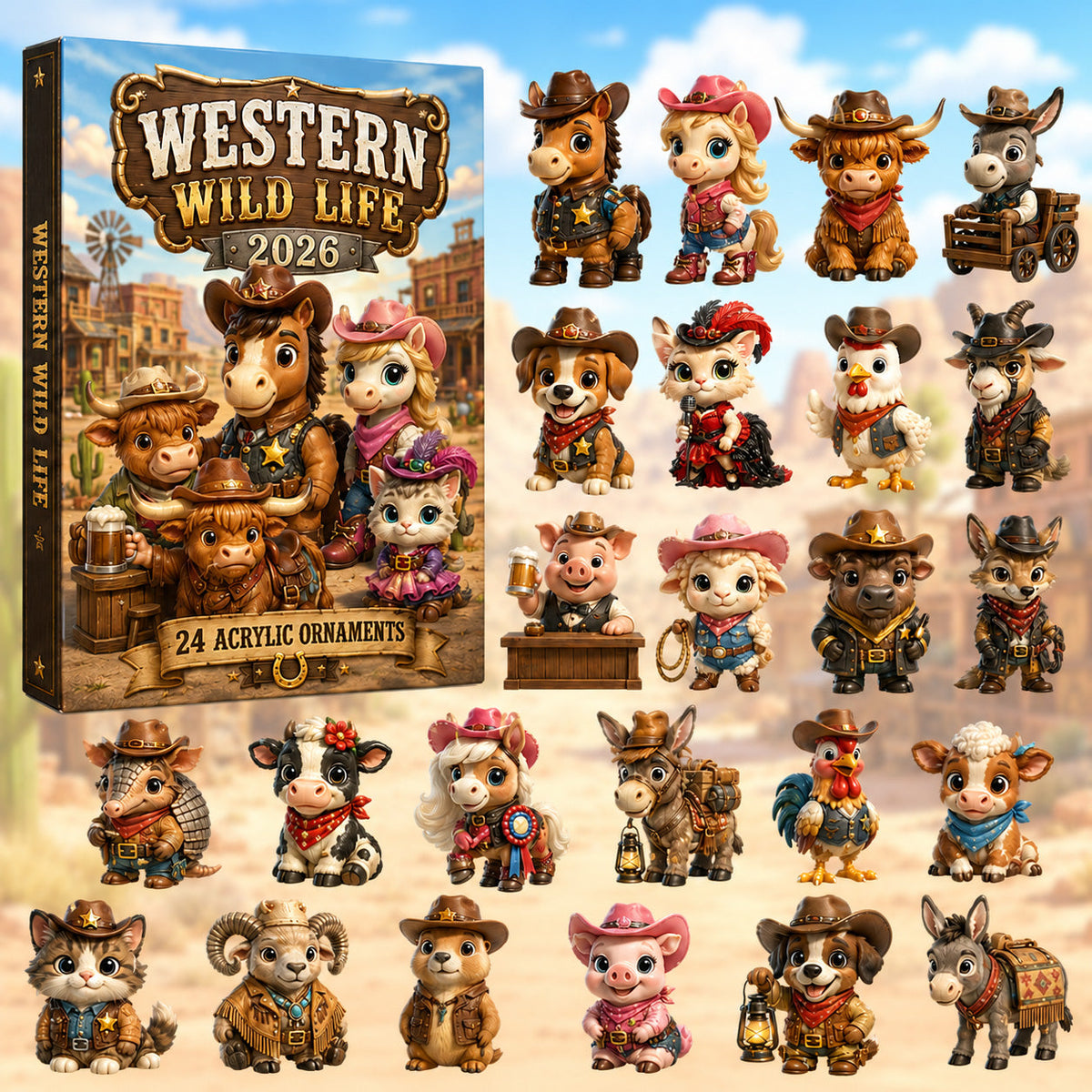 Western Wild Life Advent Calendar 2026 - 24-Day Festive Countdown