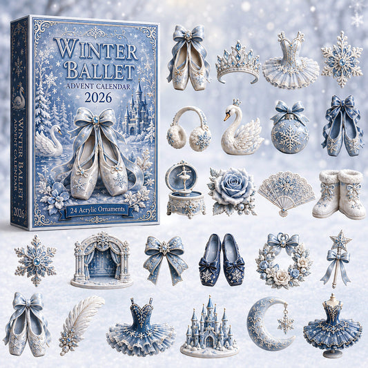 Winter Ballet Advent Calendar 2026 - 24-Day Festive Countdown